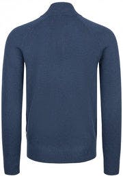 Bradley Cashmere Zip Neck - India Ink